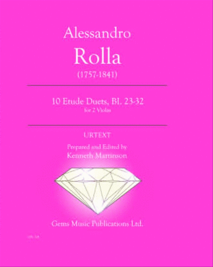 10 Etude Duets, BI. 23-32 for 2 Violas String Duet scores gallery preview page 1