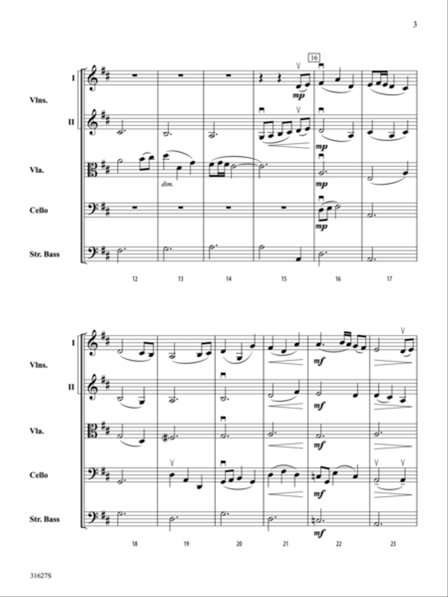 A Birch Bay Celebration A Birch Bay Celebration String Orchestra scores gallery preview page 3