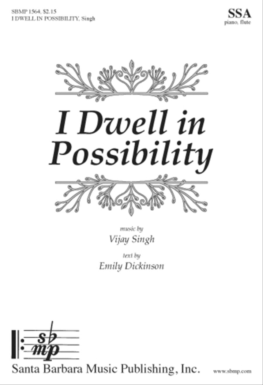 I Dwell in Possibility - Flute Part Flute scores gallery preview page 1