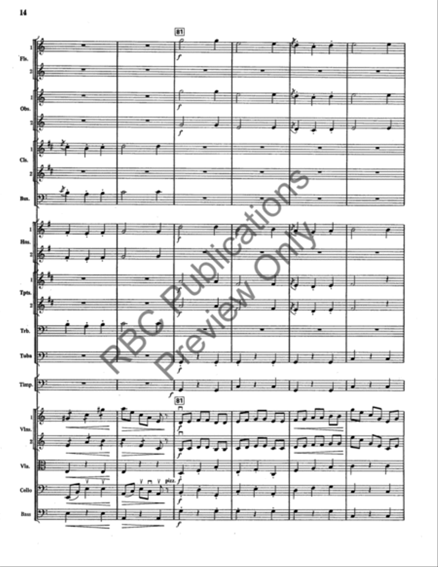 Scherzo From Serenade No. 1 (Score) Full Orchestra scores gallery preview page 15