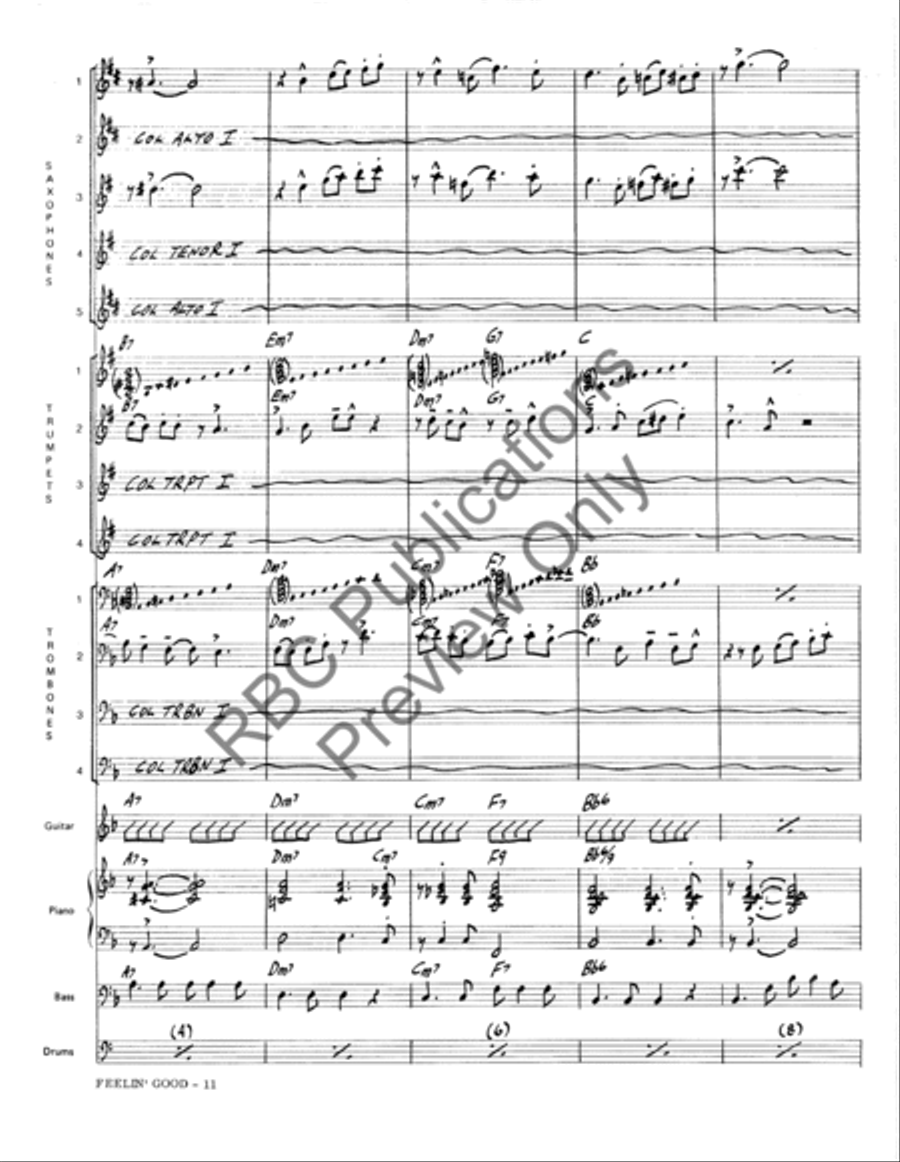 Feeling Good (Score) Feeling Good (Score) Jazz Ensemble scores gallery preview page 14
