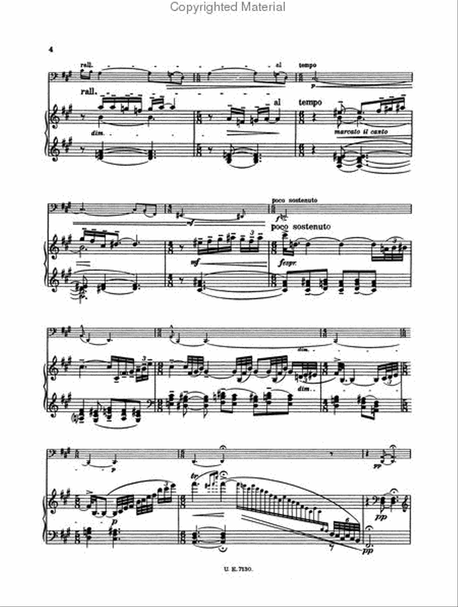 Cello Sonata, Op. 4 Chamber Music scores gallery preview page 3