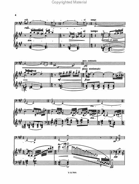Cello Sonata, Op. 4