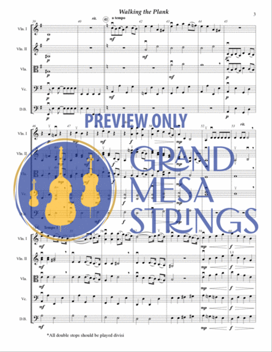 Walking the Plank Walking the Plank String Orchestra scores gallery preview page 4