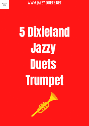 Book cover for Jazz trumpet duets - 5 dixieland jazzy duets for trumpet