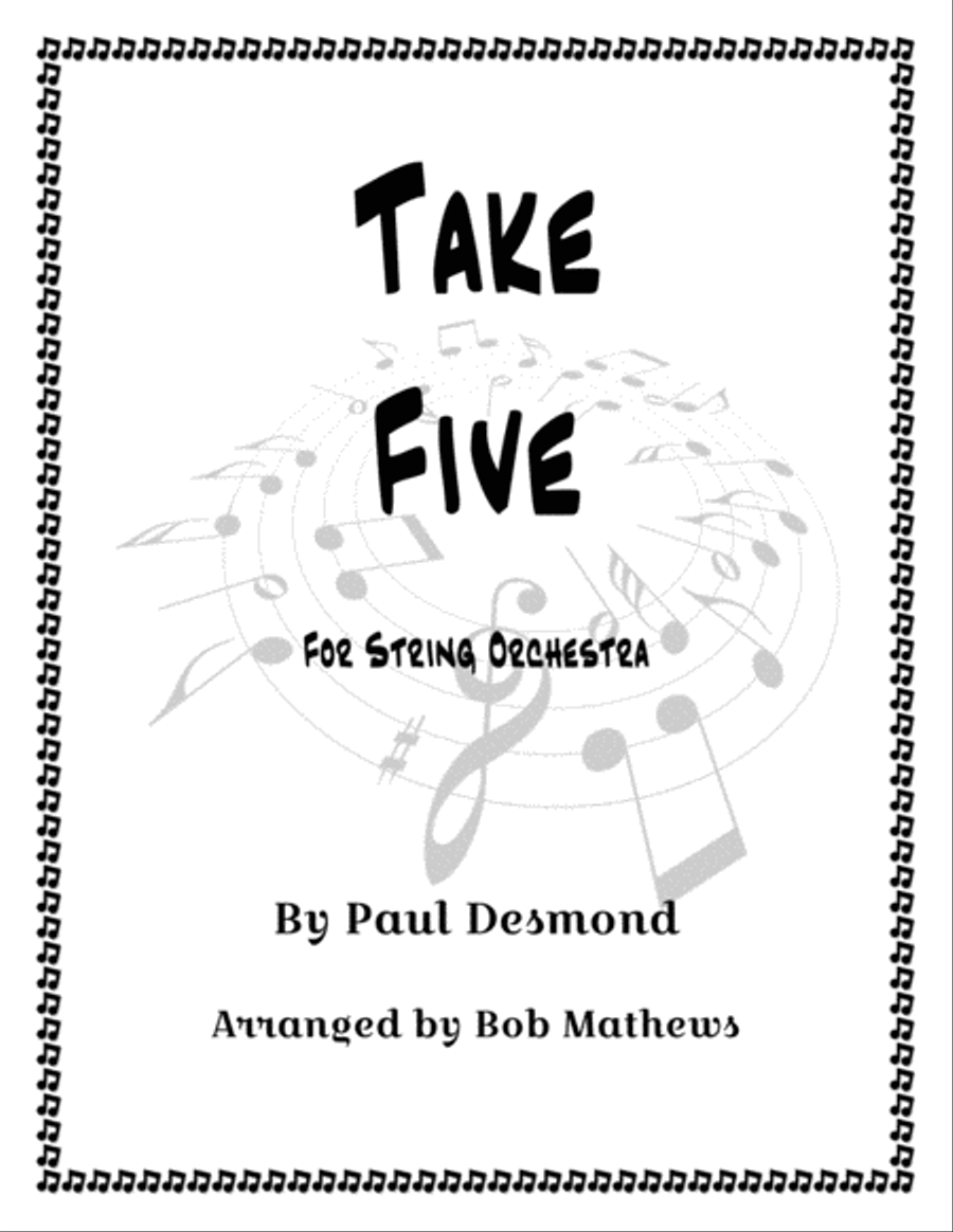 Take Five Take Five String Quartet scores gallery preview page 1