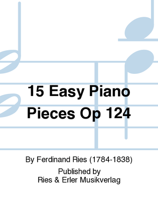 Book cover for 15 Easy Piano Pieces