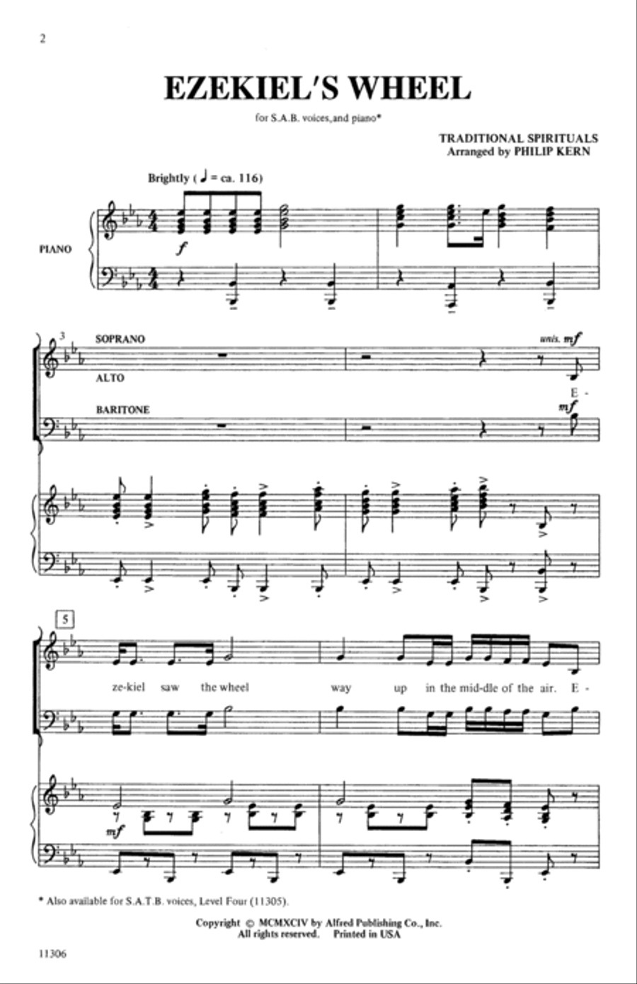 Ezekiel's Wheel Ezekiel's Wheel 3-Part scores gallery preview page 13