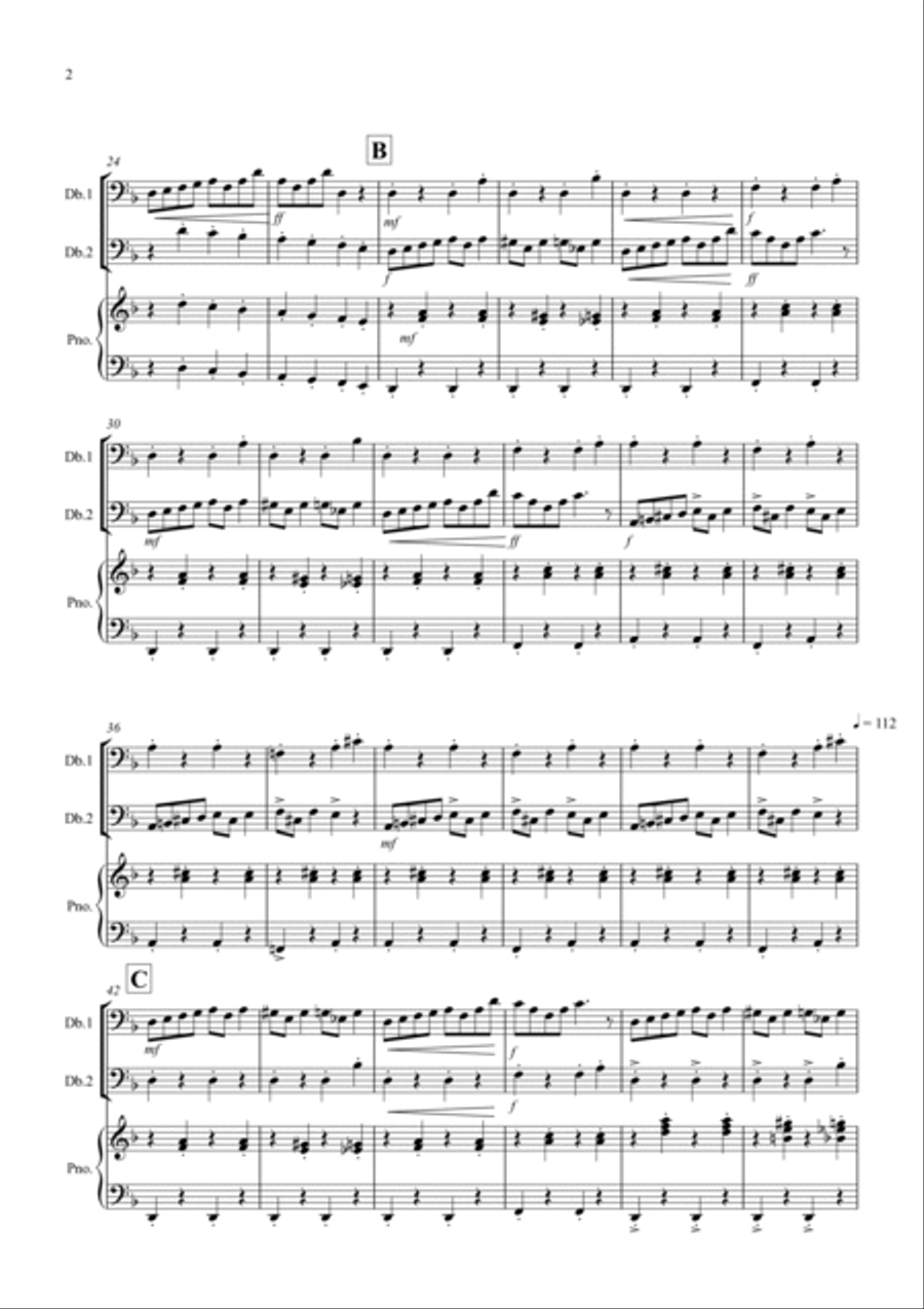 In the Hall of the Mountain King for Double Bass Duet String Duet scores gallery preview page 2