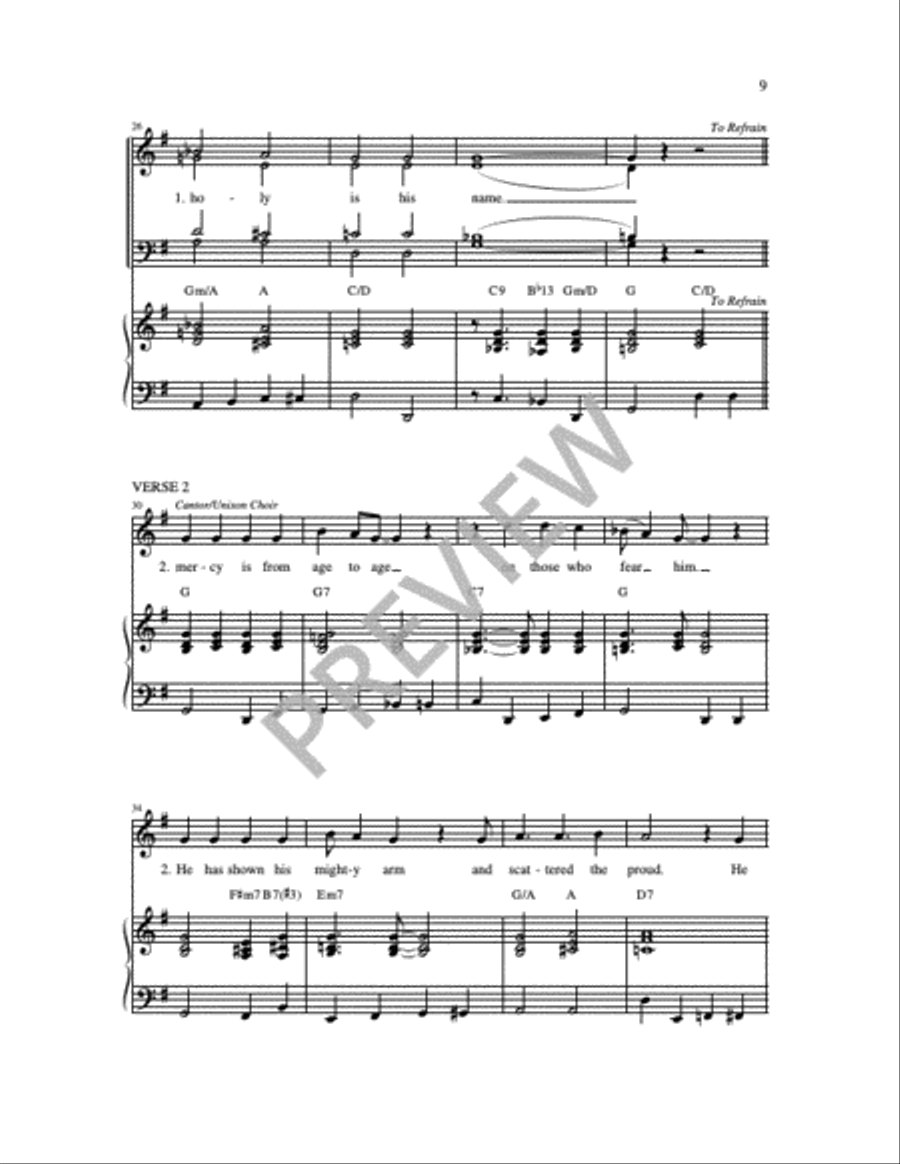 Three Canticles in Gospel Style 4-Part scores gallery preview page 13