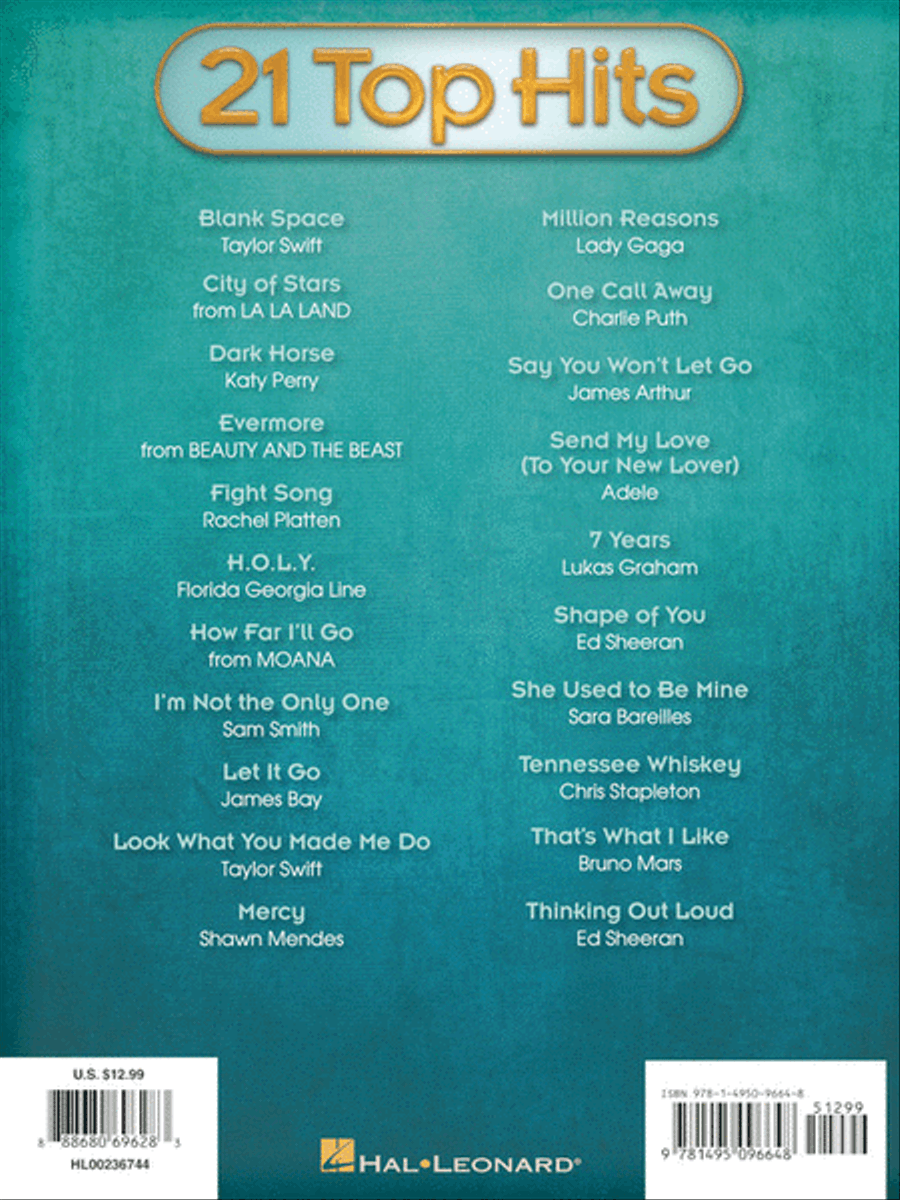 21 Top Hits 21 Top Hits Electronic Keyboard scores gallery preview page 6