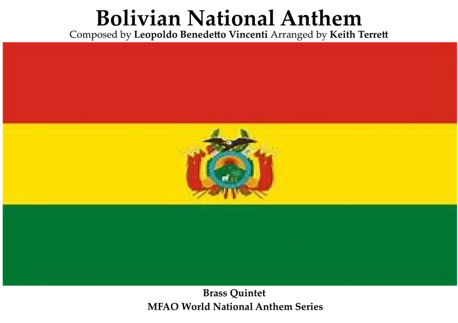 Bolivian National Anthem for Brass Quintet MFAO World National Anthem Series Brass Quintet scores gallery preview page 1