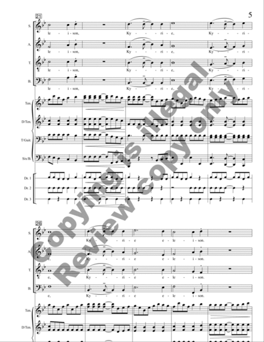 Missa Florens (Full Score) Choir scores gallery preview page 6