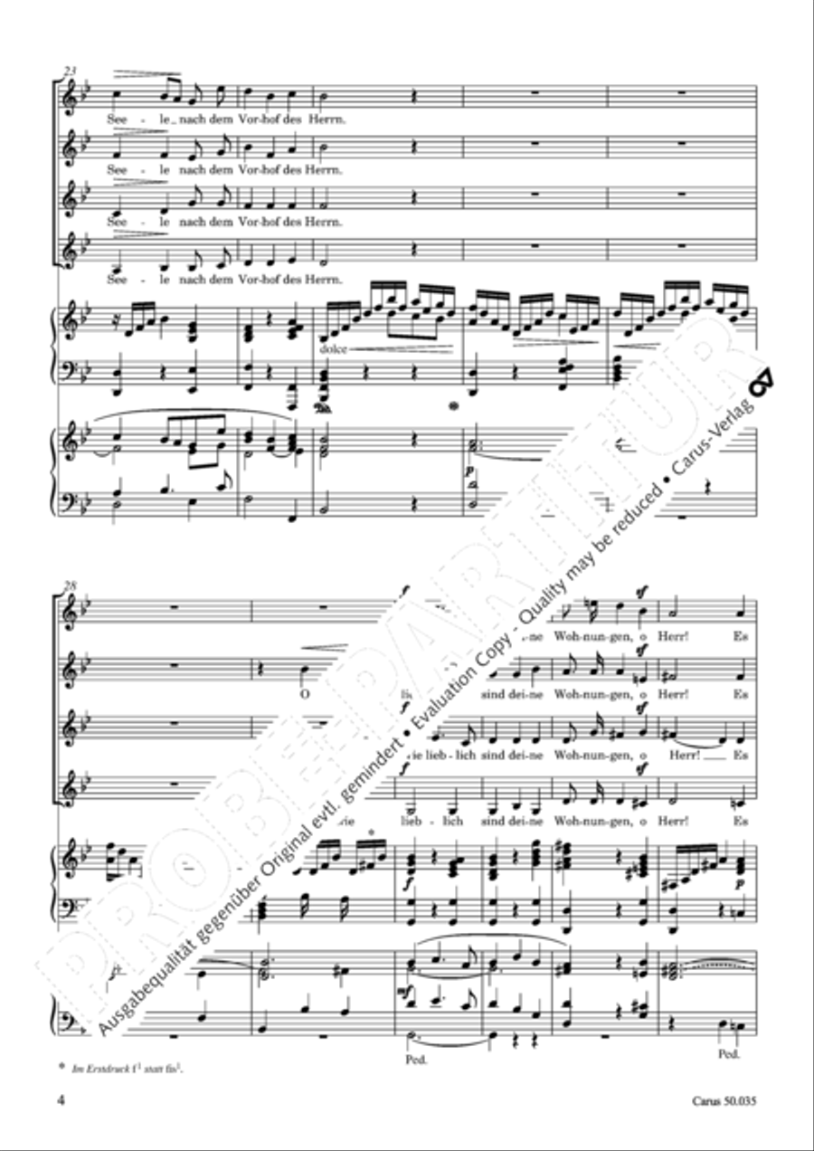 How beautiful is thy dwelling place (Wie lieblich sind deine Wohnungen) SSAA scores gallery preview page 5