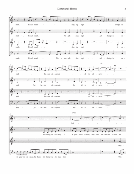 Departure's Hymn Choir - Digital Sheet Music