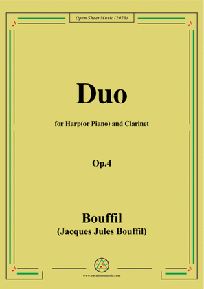 Bouffil-Duo for Harp(or Piano) and Clarinet,Op.4