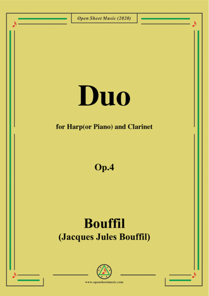 Bouffil-Duo for Harp(or Piano) and Clarinet,Op.4 image number null