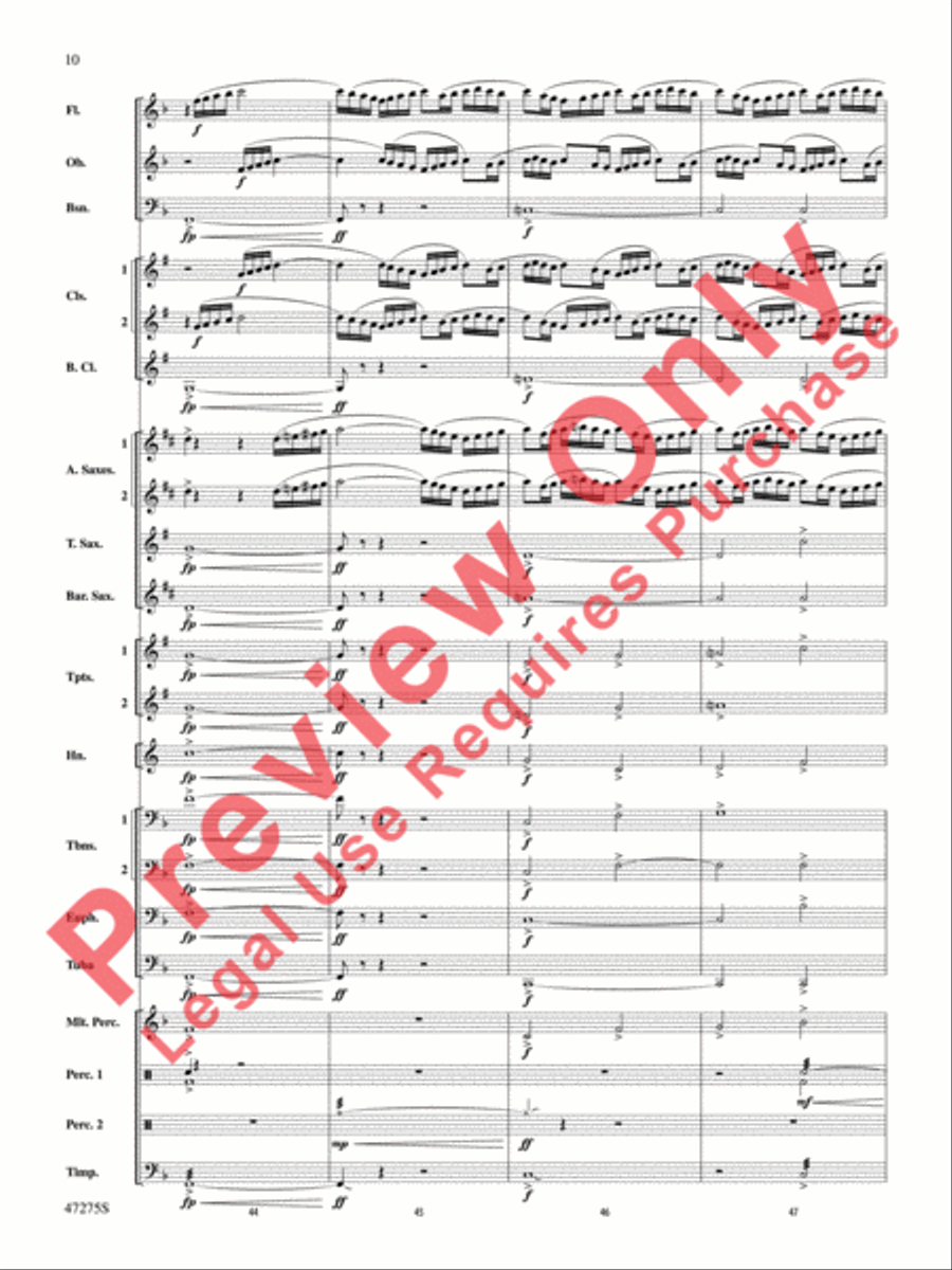 Power the Earth Concert Band scores gallery preview page 11