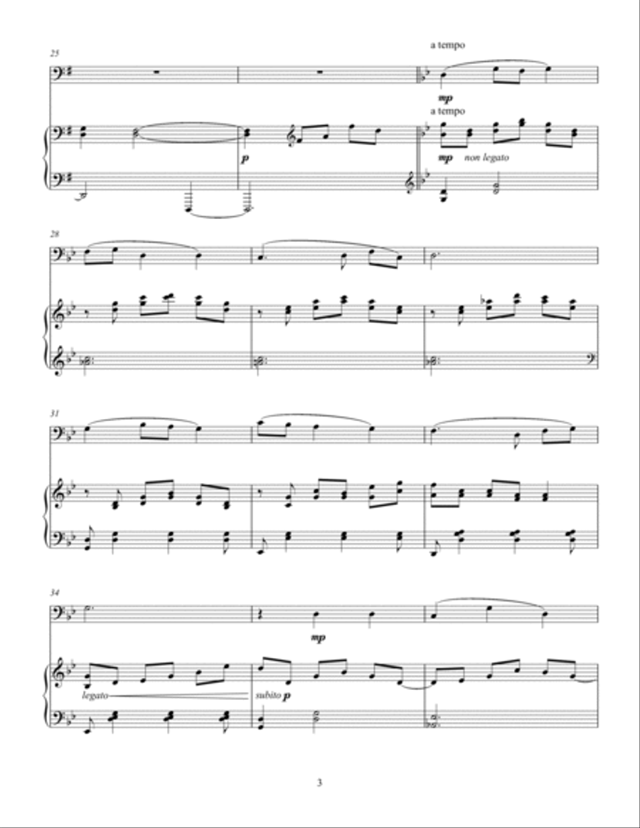 Korean Folk Song - Eommaya, Nunaya (Dear Mom, Dear Sister) Brass Duet scores gallery preview page 3