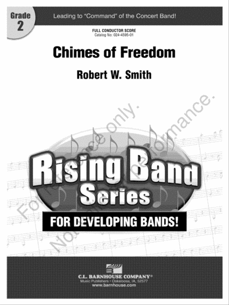 Chimes Of Freedom Chimes Of Freedom Concert Band scores gallery preview page 2