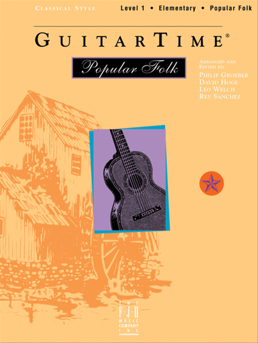 GuitarTime Popular Folk, Level 1, Classical Style Acoustic Guitar scores gallery preview page 1