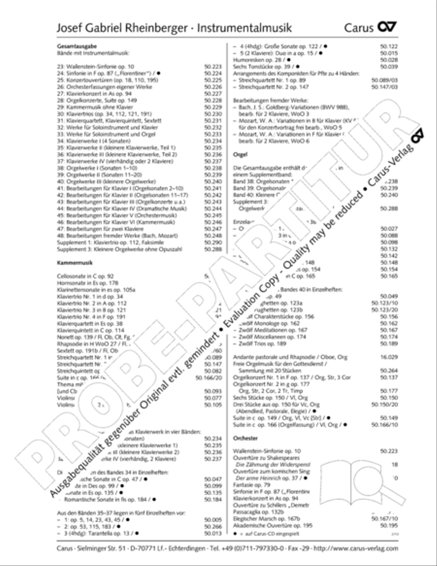 Organ Sonata No. 12 in D flat major Organ Solo scores gallery preview page 33