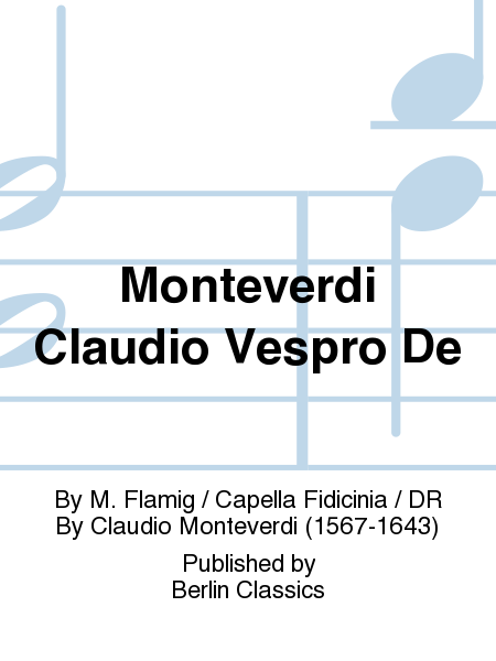 Monteverdi Claudio Vespro De