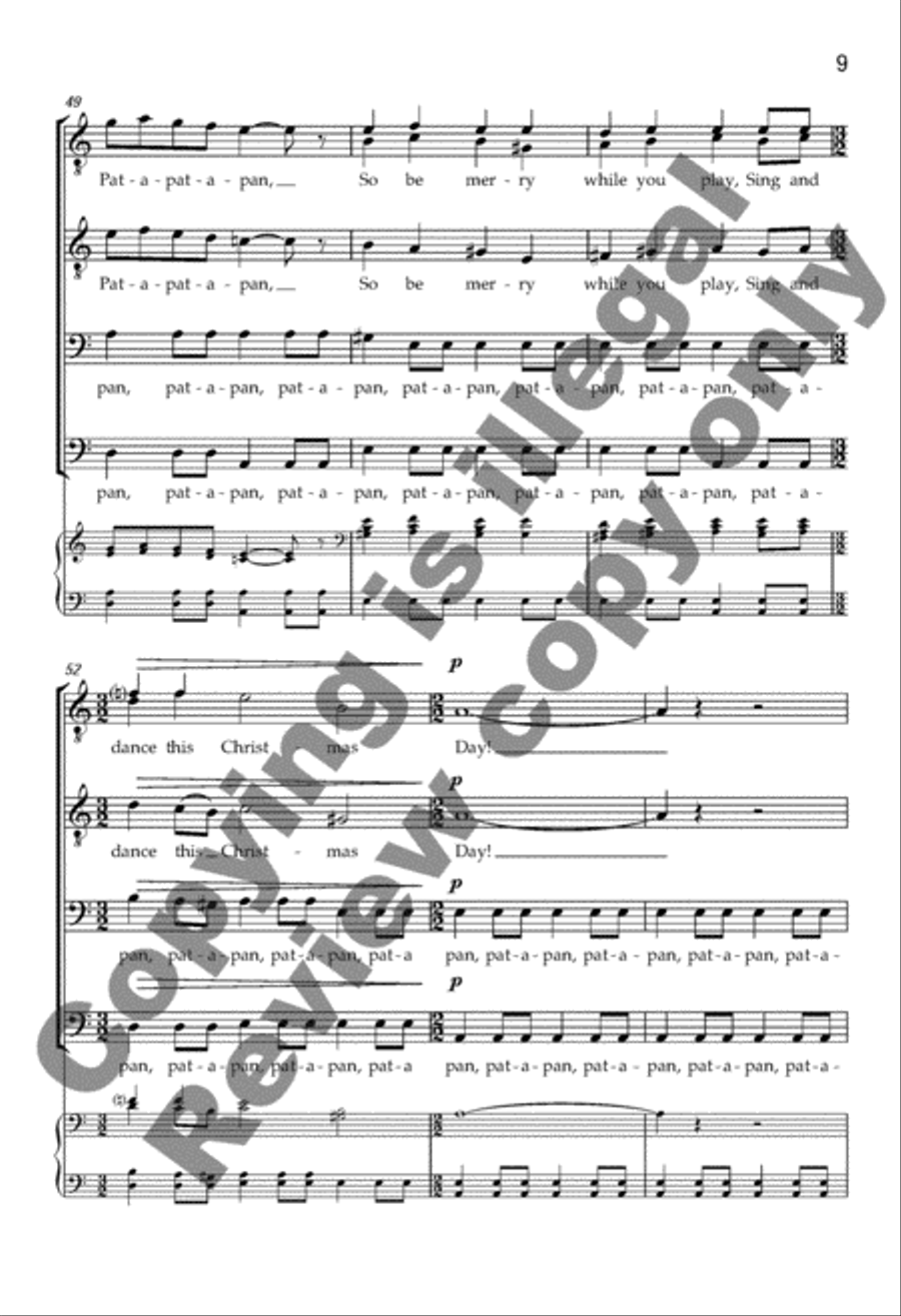 Pat-a-pan TTBB scores gallery preview page 10