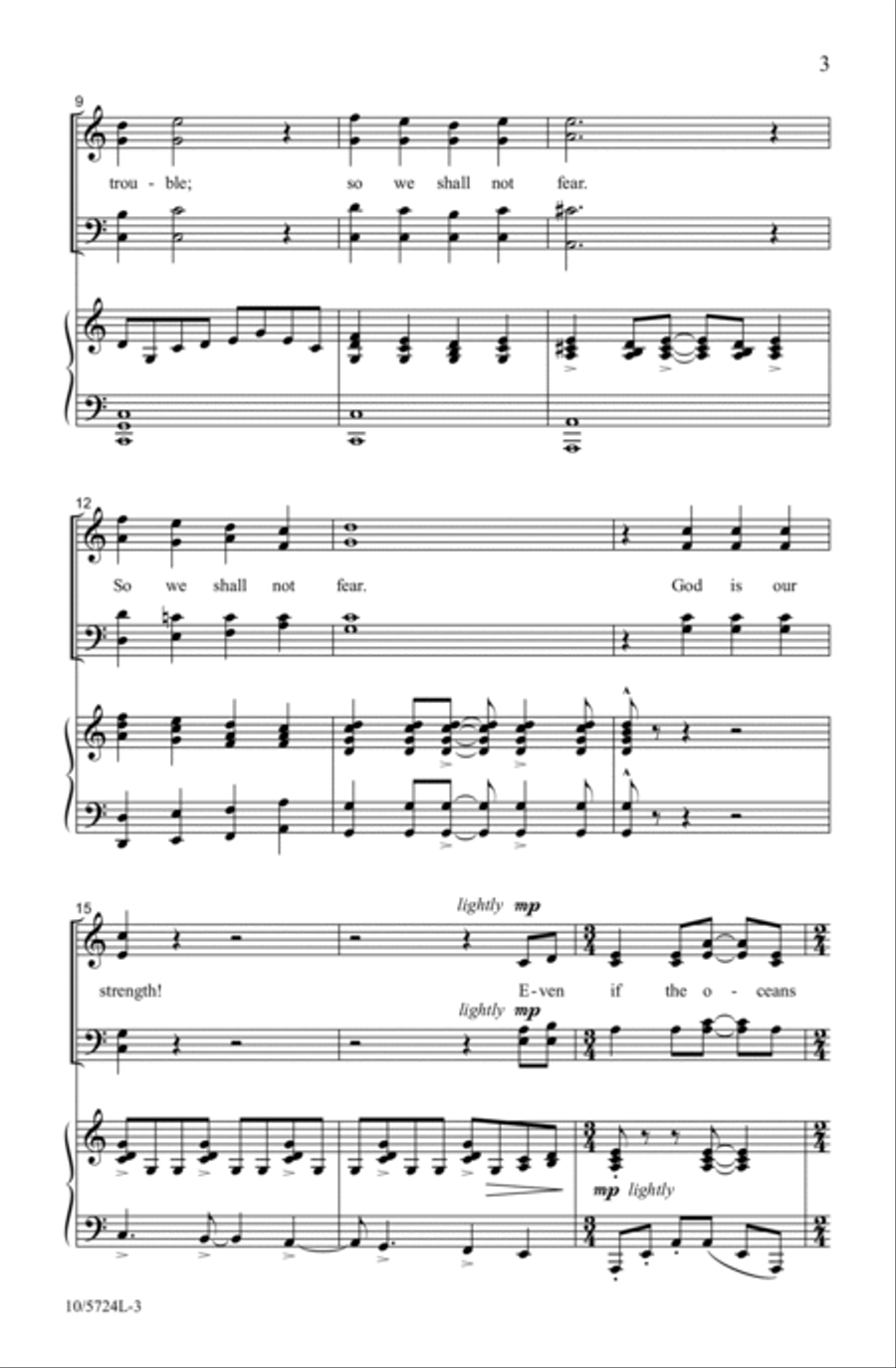 Psalm 46 Psalm 46 4-Part scores gallery preview page 3