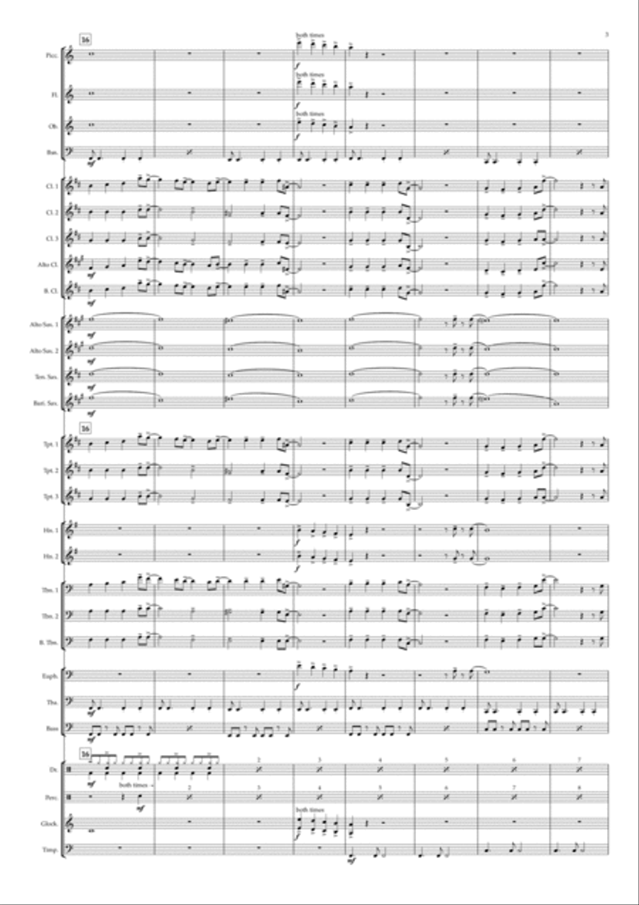 Somewhere In My Heart Concert Band scores gallery preview page 3