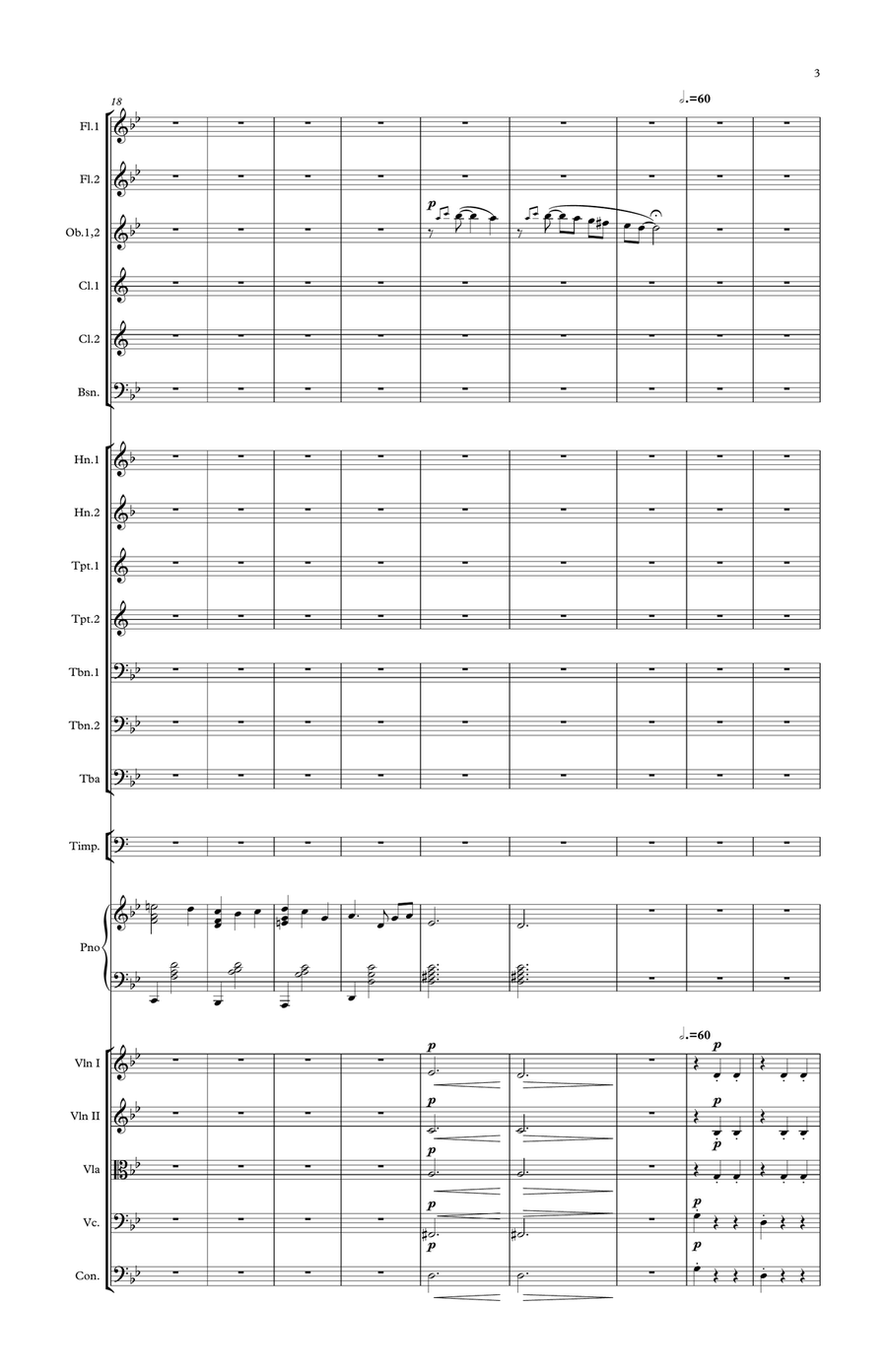 Howl's Moving Castle Full Orchestra scores gallery preview page 3