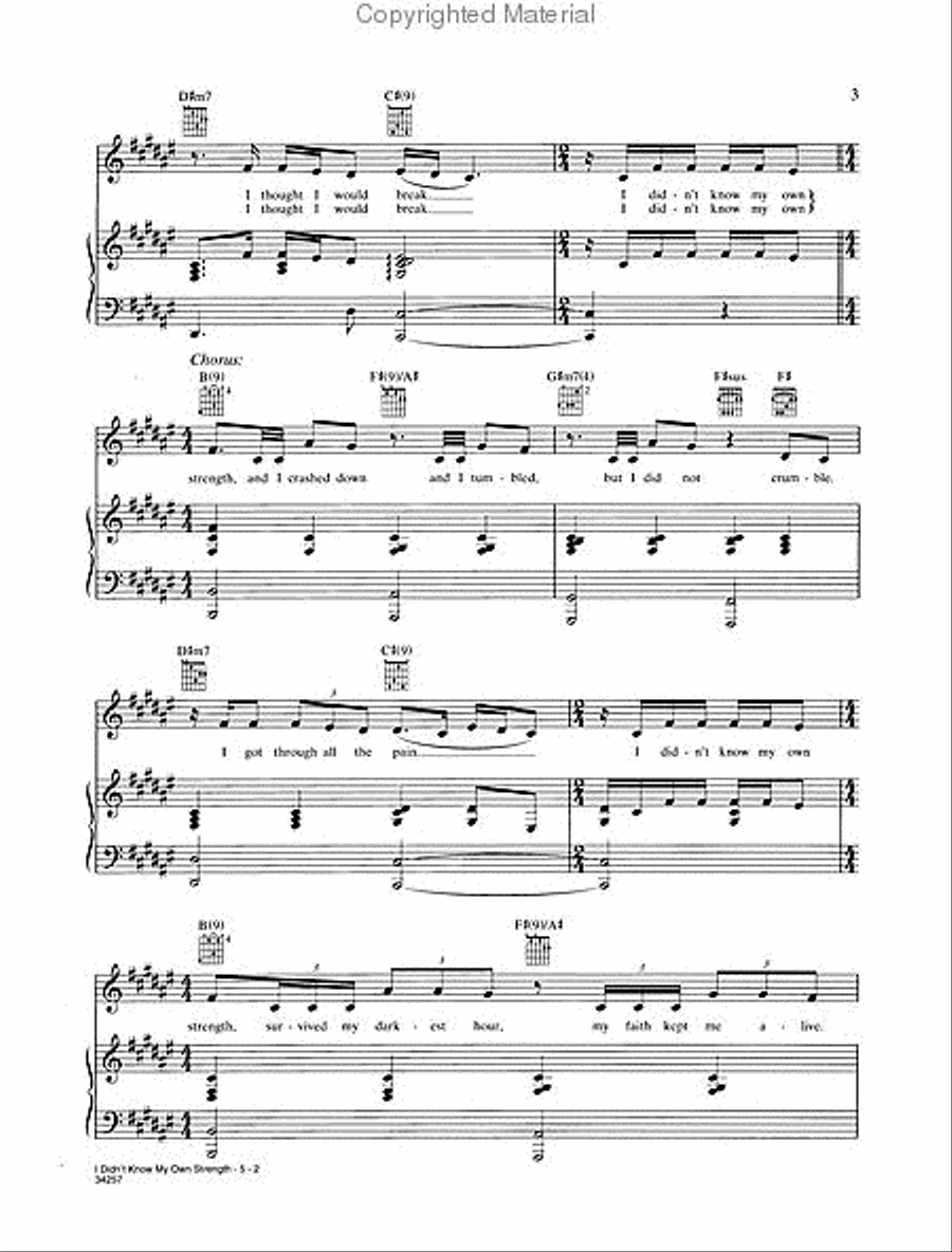 I Didn't Know My Own Strength Small Ensemble scores gallery preview page 3