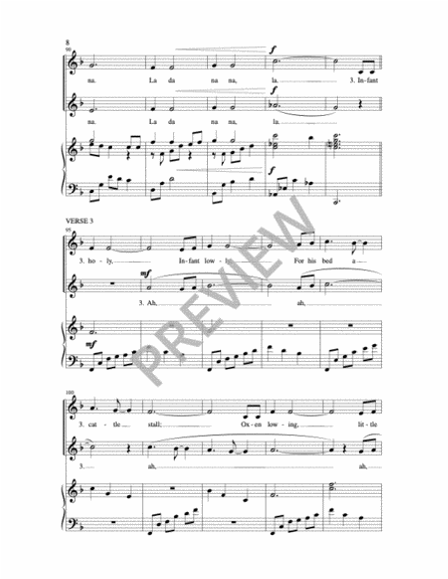 Infant Holy, Infant Lowly 2-Part scores gallery preview page 8