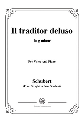 Schubert-Il traditor deluso in g minor,for voice and piano