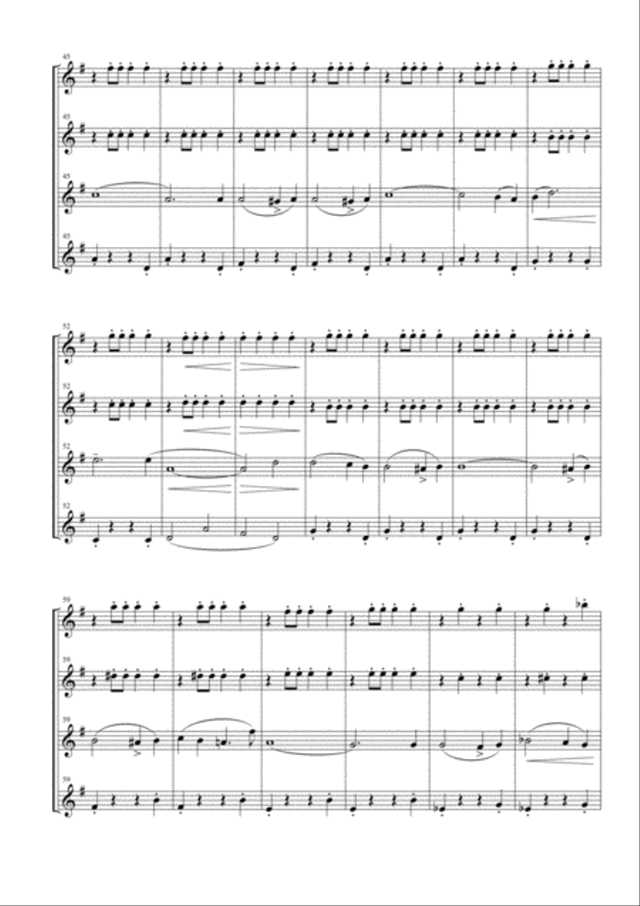 The Stars and Stripes Forever for Flute Quartet Flute Quartet scores gallery preview page 4