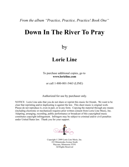 Down In The River To Pray - EASY!