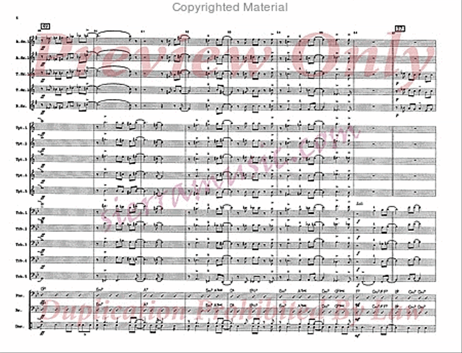 On The Street Where You Live Jazz Ensemble scores gallery preview page 7