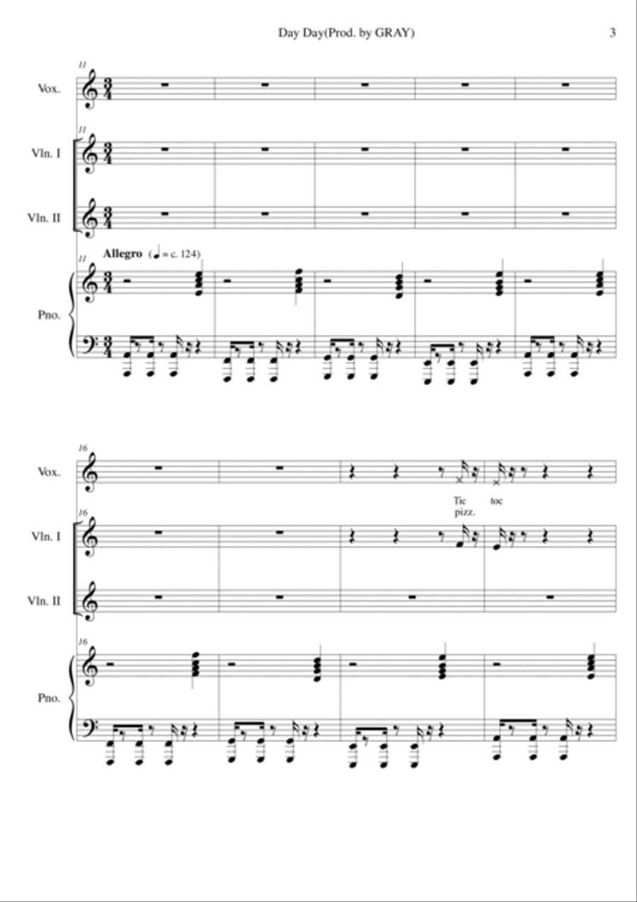 Day Day (Am) Voice scores gallery preview page 3