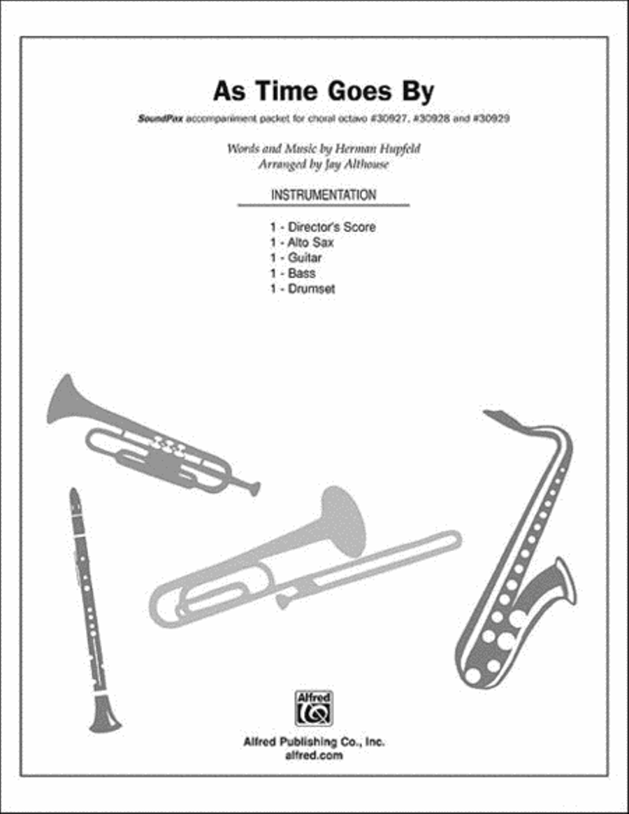 As Time Goes By Choir scores gallery preview page 1