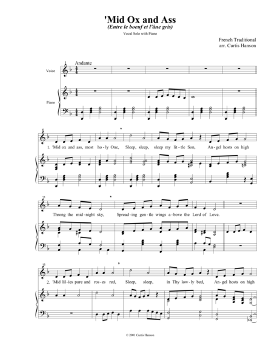 'Mid Ox and Ass Voice Solo scores gallery preview page 1
