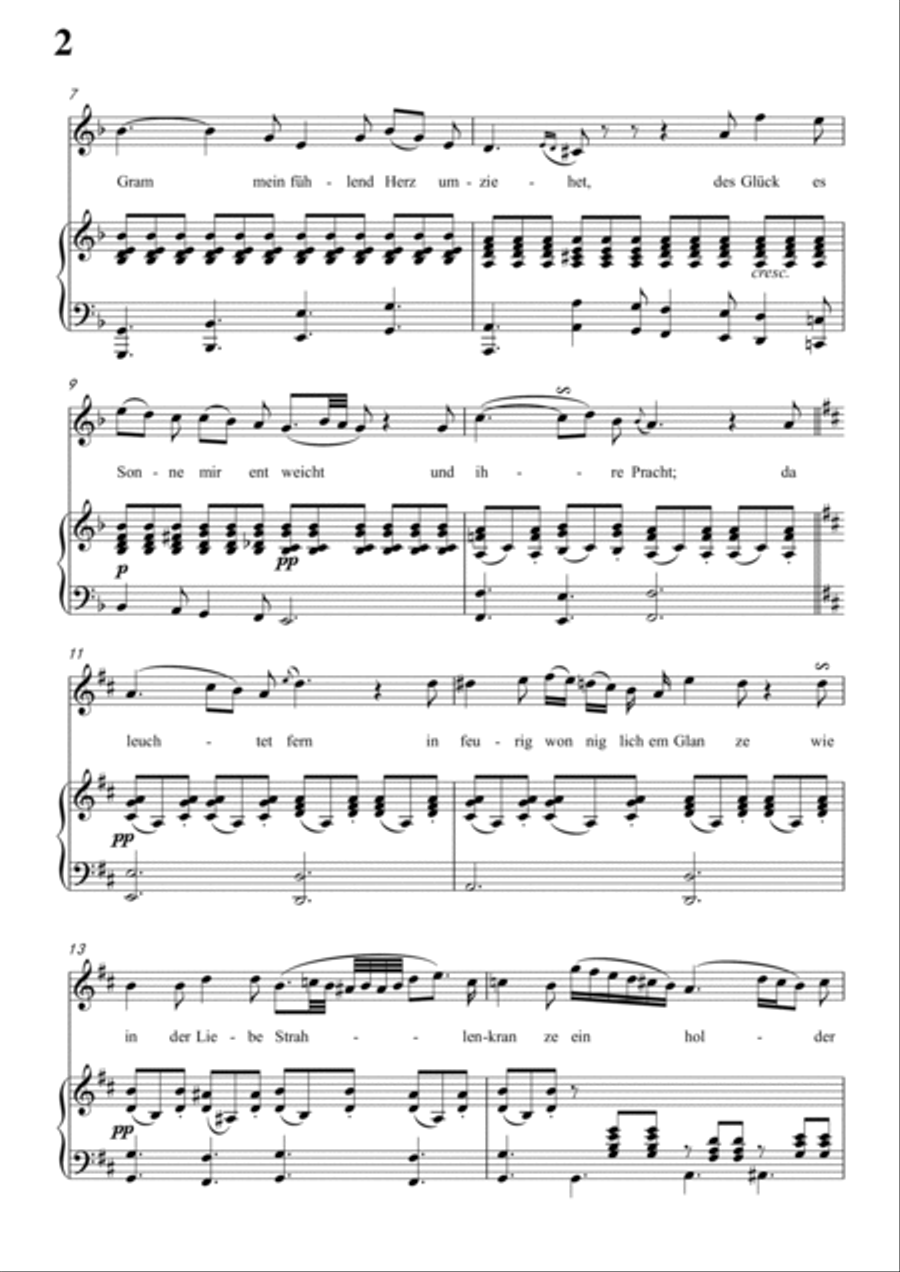 Schubert-Blondel zu Marien in d minor,for Vocal and Piano Voice scores gallery preview page 3