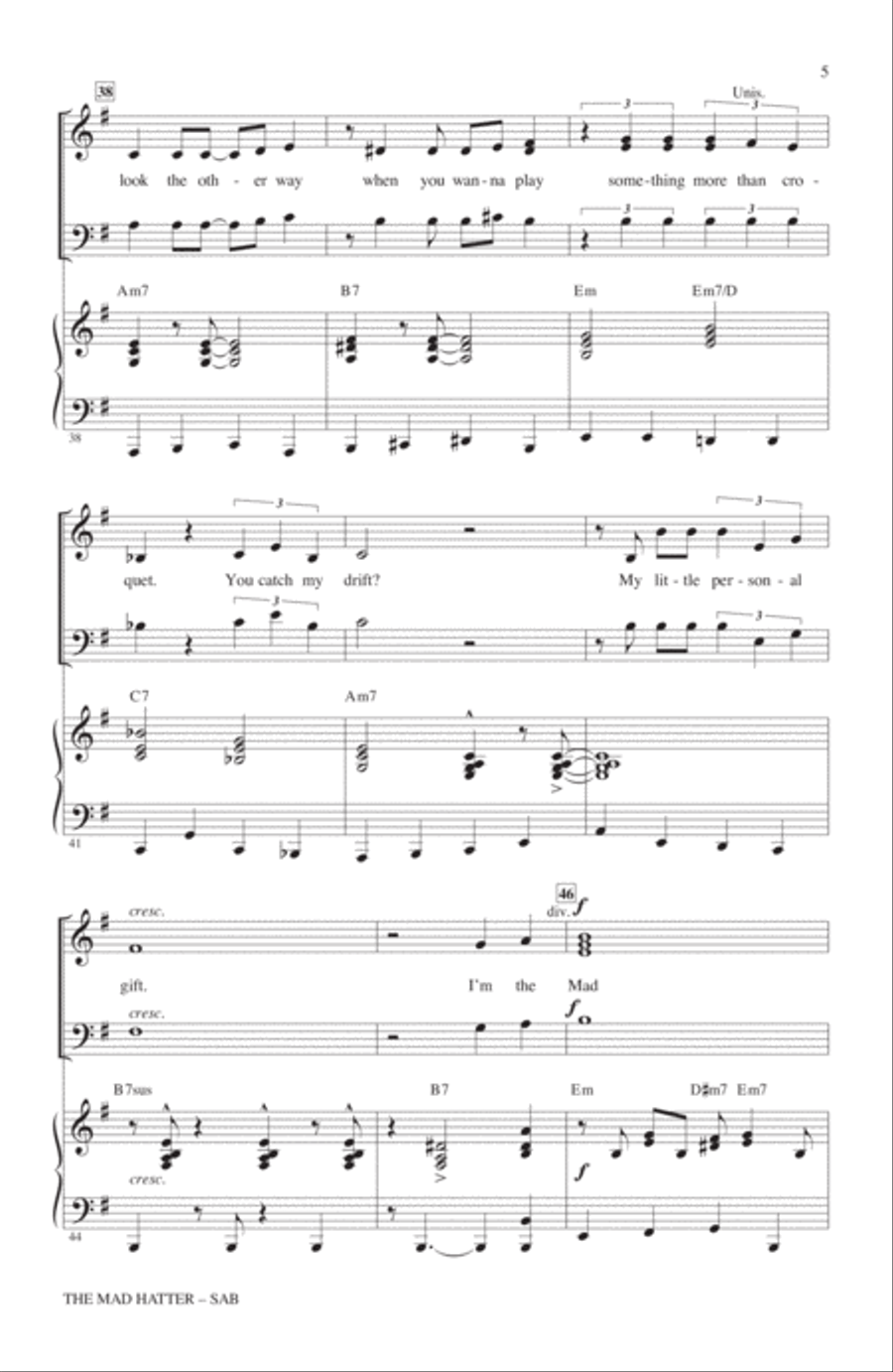 The Mad Hatter 3-Part scores gallery preview page 4
