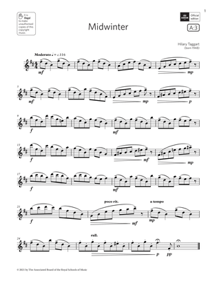 Midwinter (Grade 4 List A3 from the ABRSM Flute syllabus from 2022)