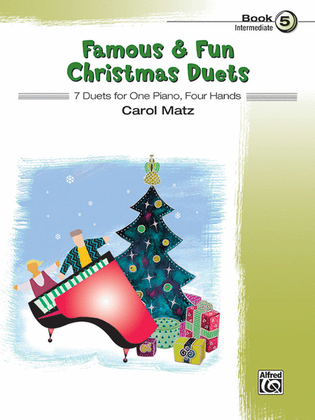 Book cover for Famous & Fun Christmas Duets, Book 5