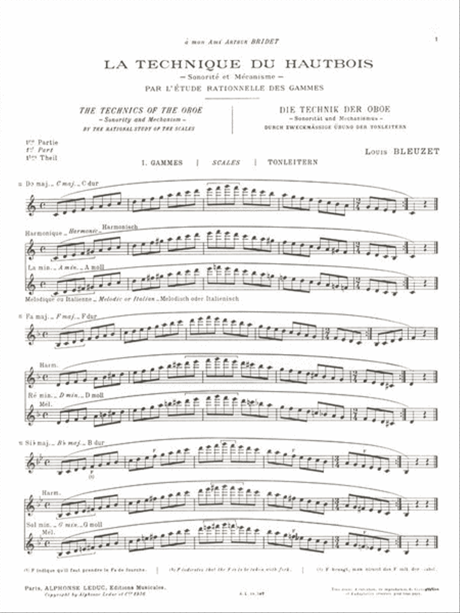 The Techniques of the Oboe, Sonority and Mechanism - First Part Oboe scores gallery preview page 2