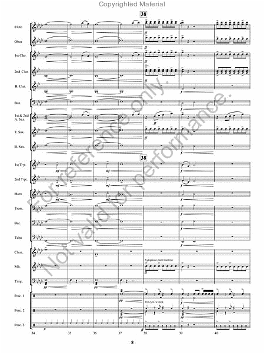 Kennesaw Mountain Celebration Concert Band scores gallery preview page 7