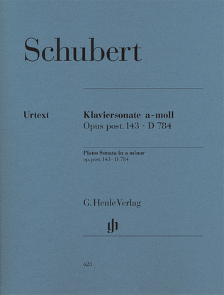Book cover for Piano Sonata A minor Op. Posth. 143 D 784
