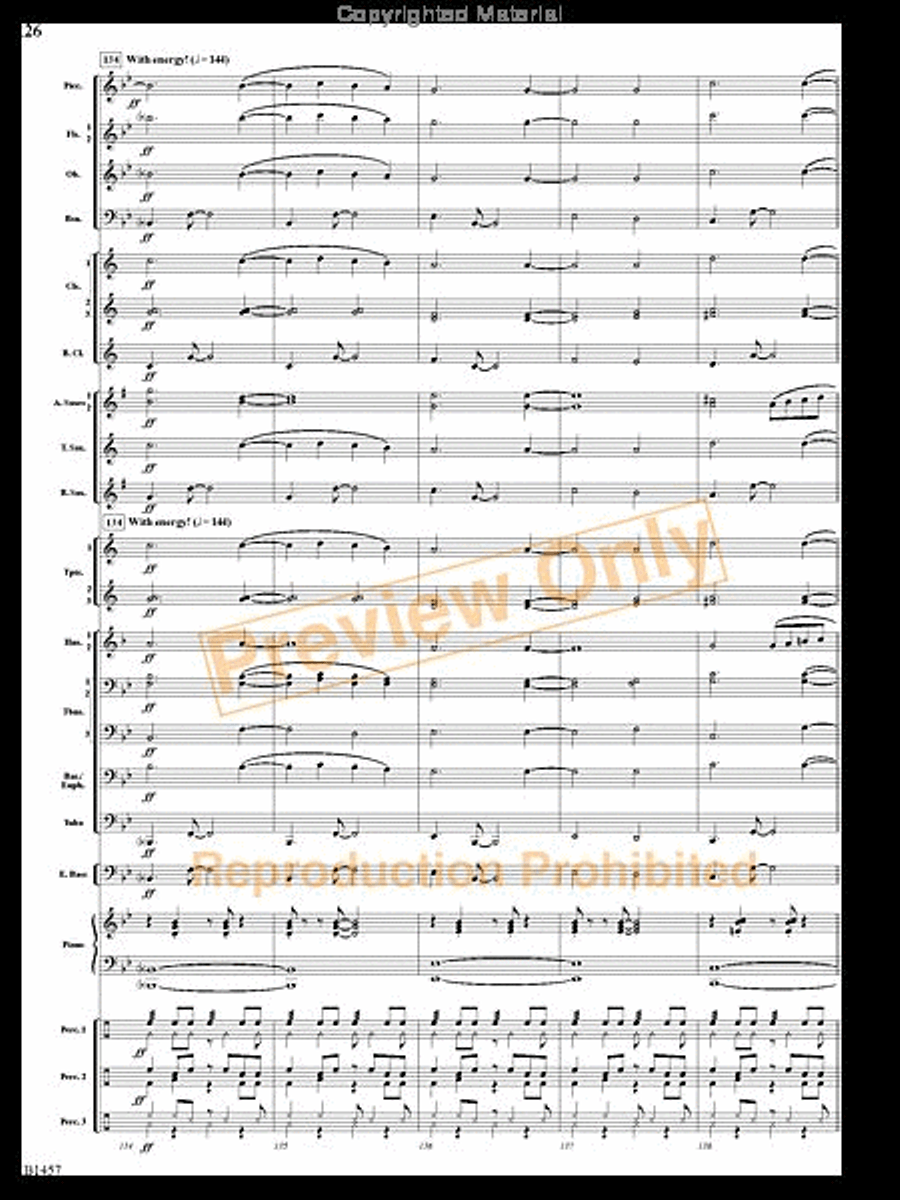 We Wish You a Mambo Christmas Concert Band scores gallery preview page 25