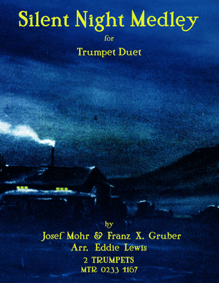 Book cover for Silent Night Medley for Trumpet Duet