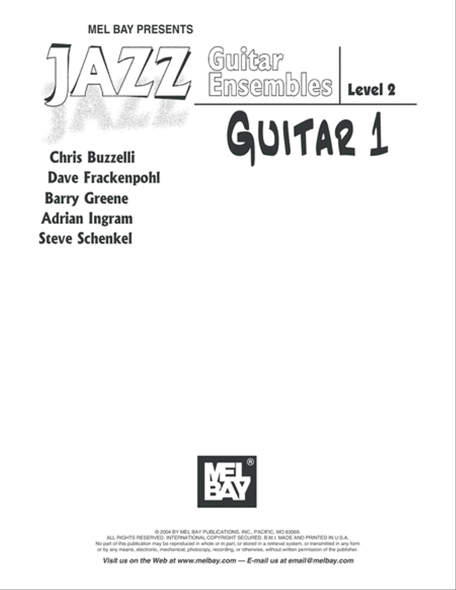 Jazz Guitar Ensembles Level 2 Guitar Ensemble scores gallery preview page 2